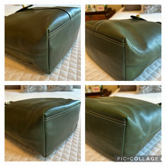 Coach Lily Legacy Turnlock Tote in Green No. D0920-F13757 - Picture 5 of 15